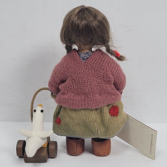 Birgitte Frigast 2005 Porcelain Doll W/ Duck Pull Toy - Picture 3 of 11